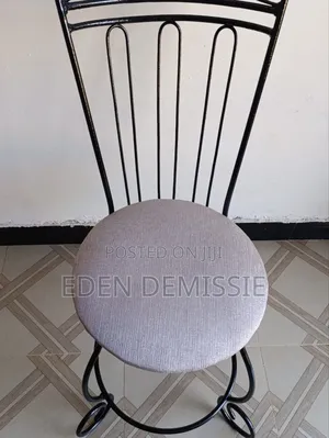 Vintage Bistro Style Wrought Iron Chair