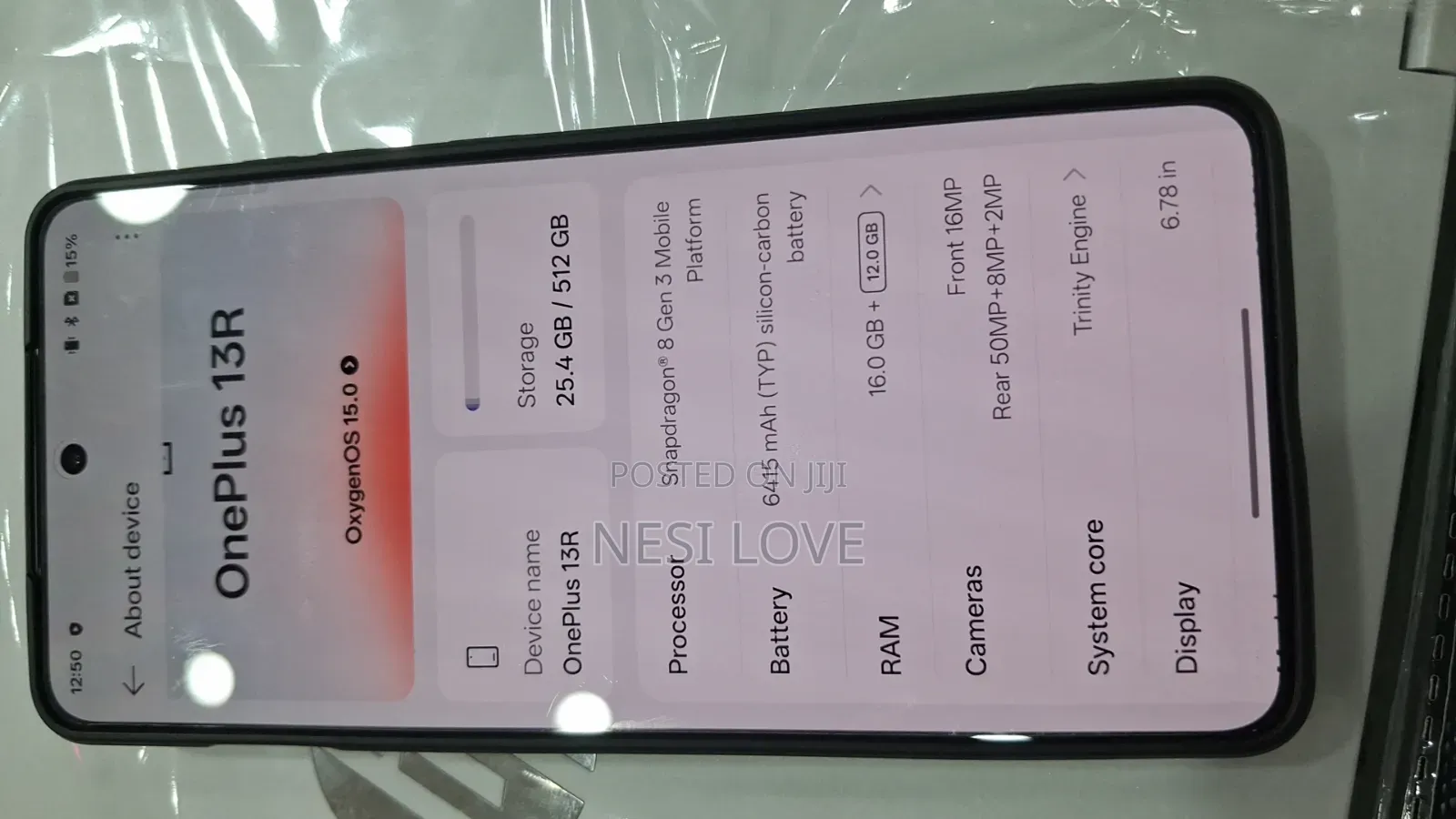 New OnePlus 13R 512 GB Black