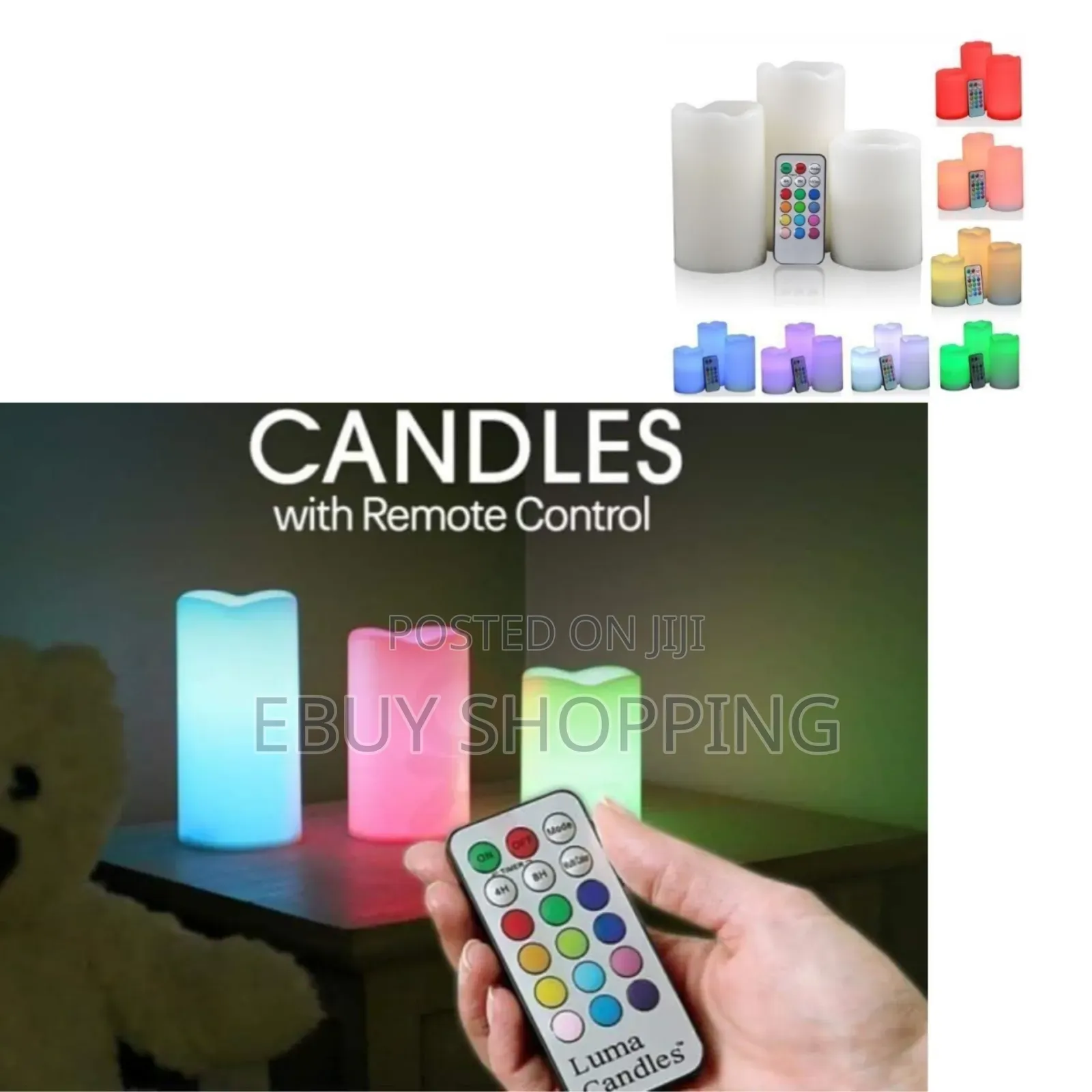 Luma Flicker Candles – Color Changing, No Flame, Relaxation Light Show
