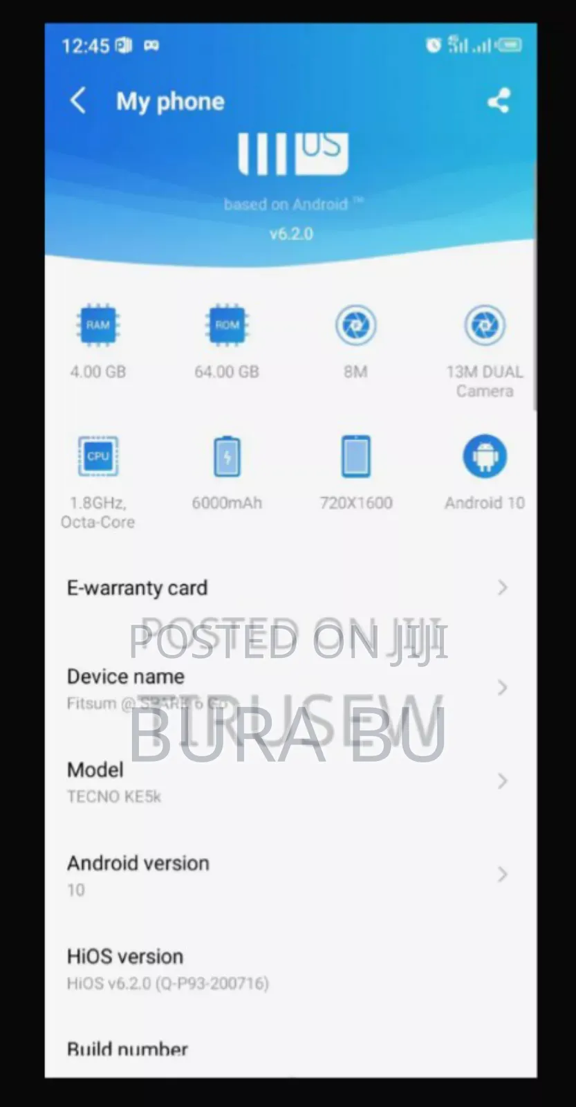 Tecno Spark 6.0 64 GB Bronze