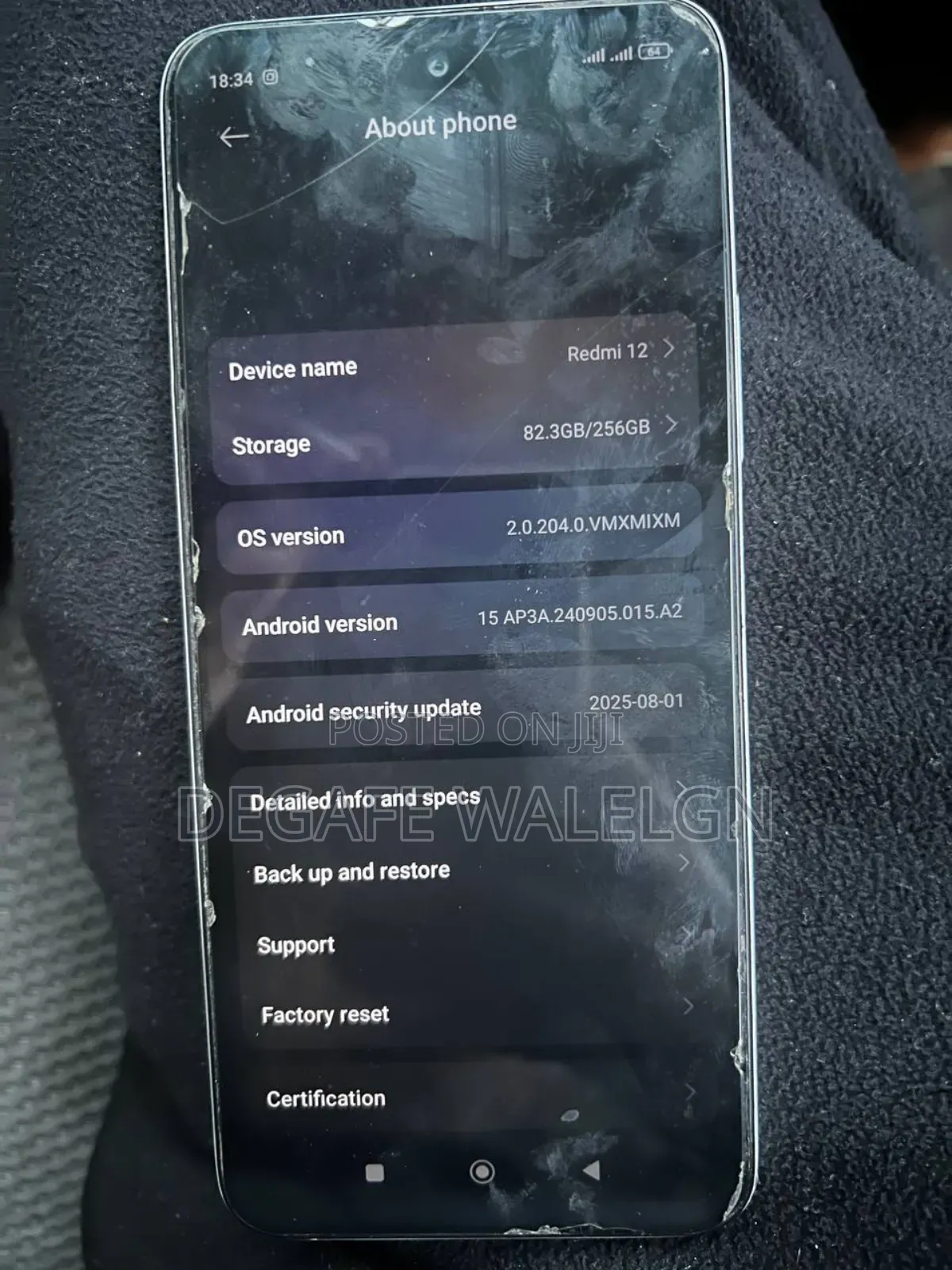 New Xiaomi Redmi 12 256 GB Silver