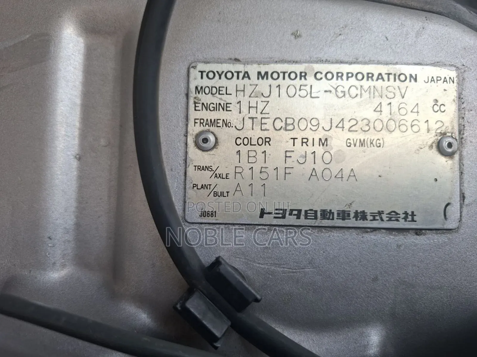 Toyota Land Cruiser 2003 Silver