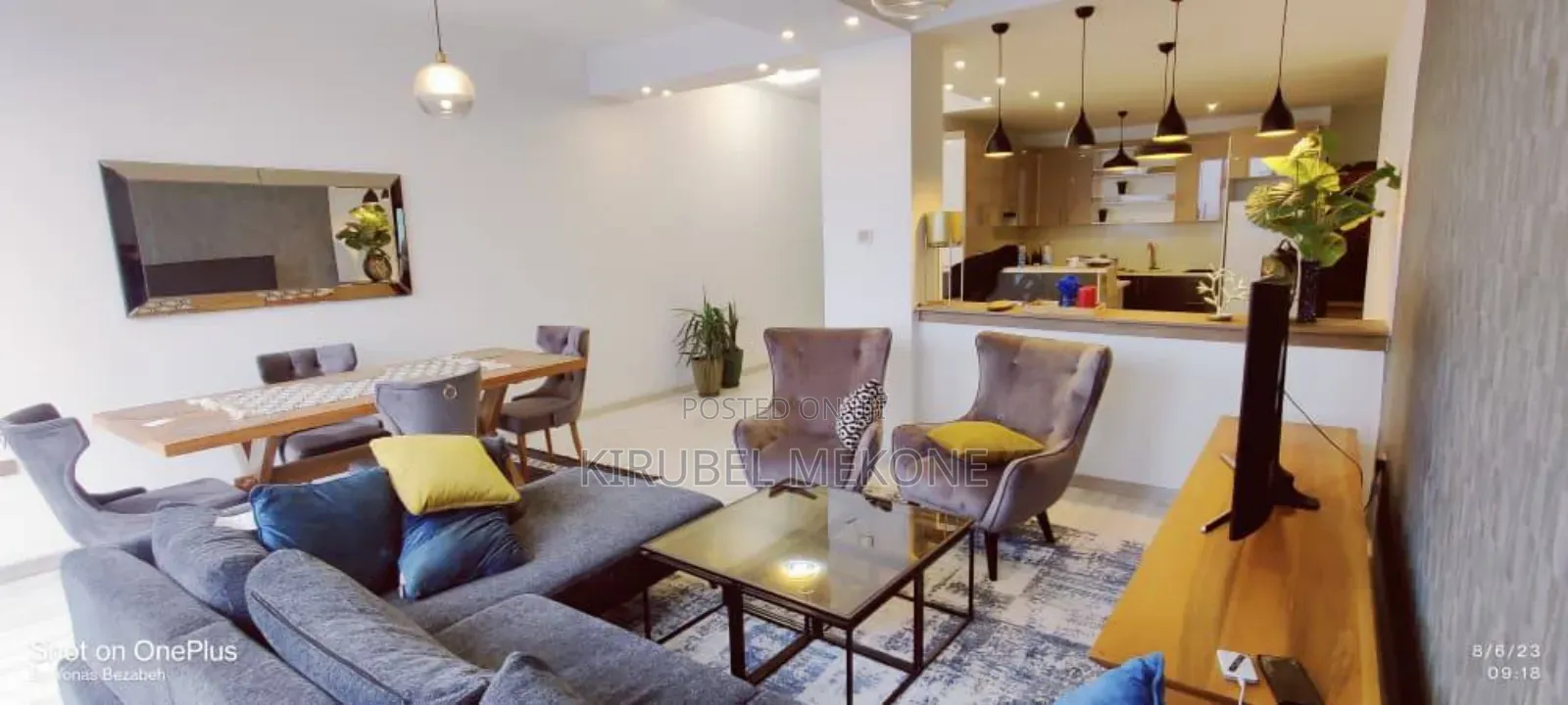 Furnished 4bdrm Apartment in Bole for rent