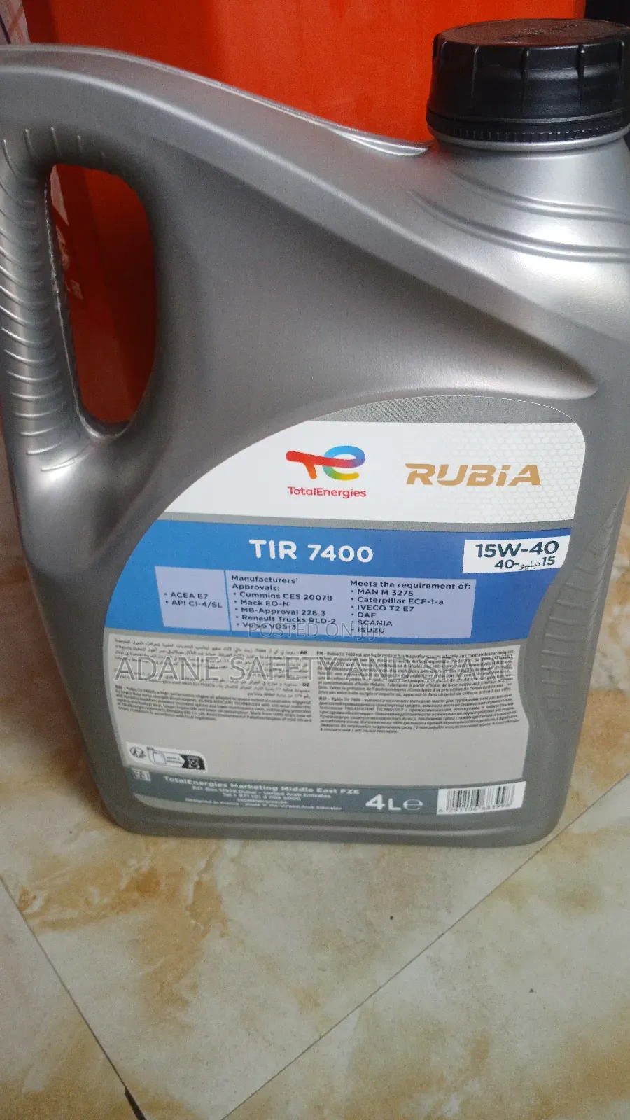 Total Engine Oil 15w40 4lt