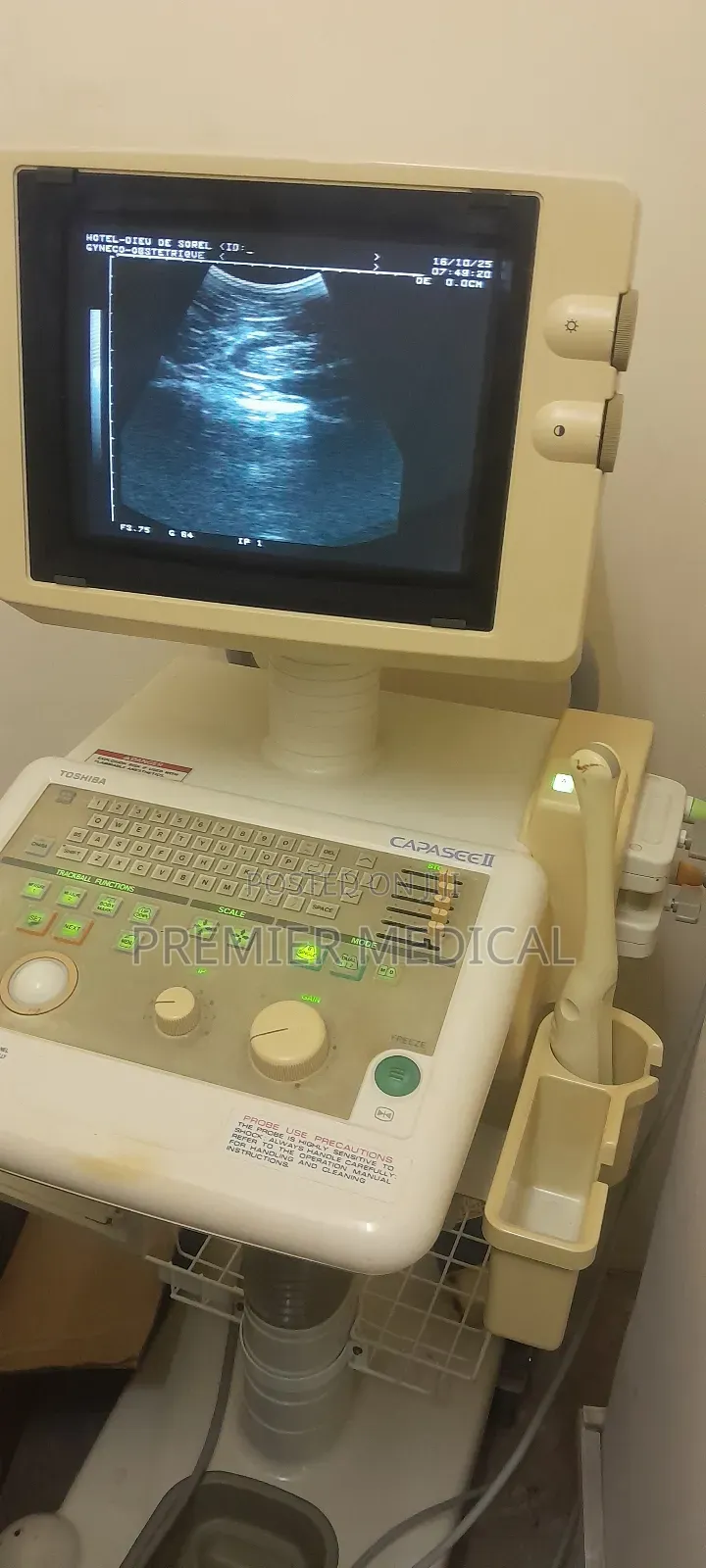 Trolley Ultrasound With Two Probes
