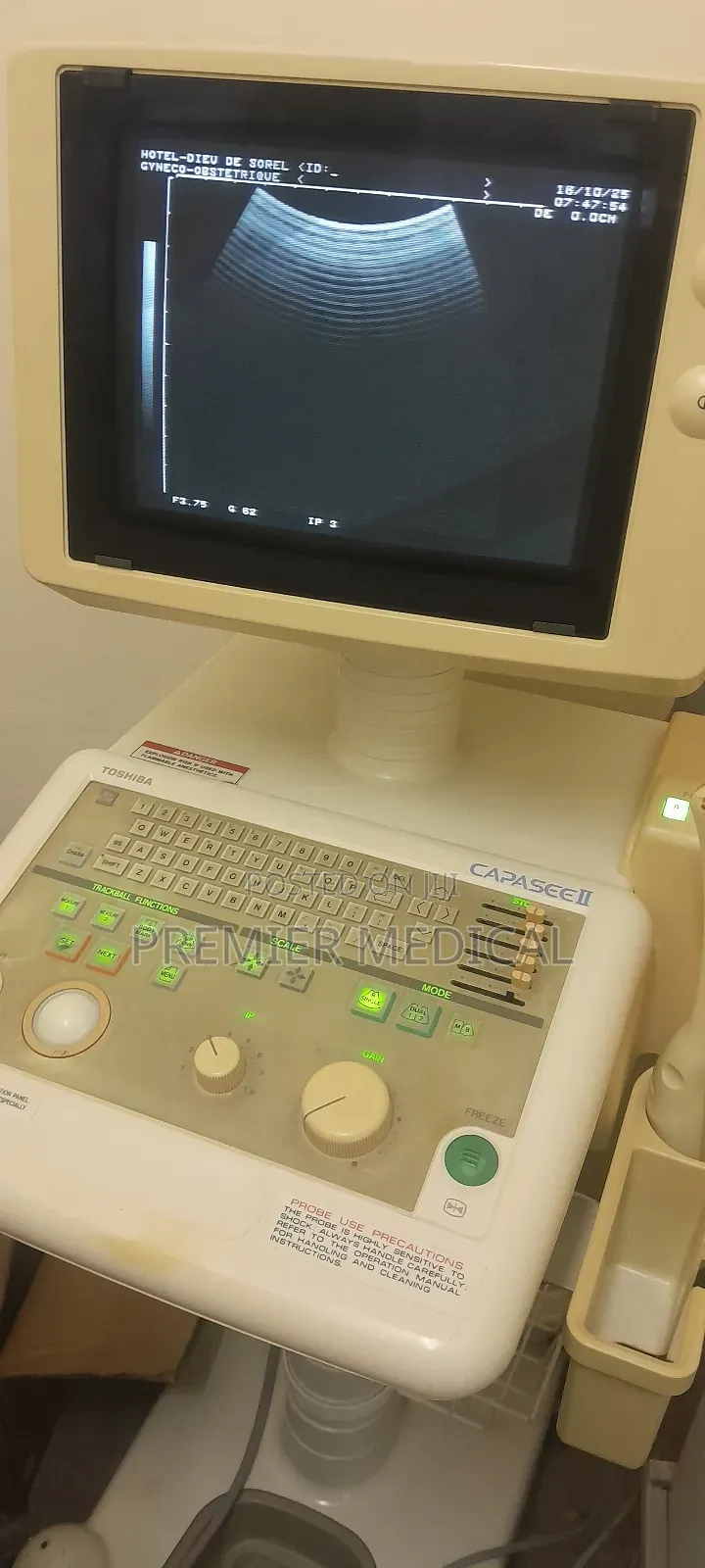 Trolley Ultrasound With Two Probes
