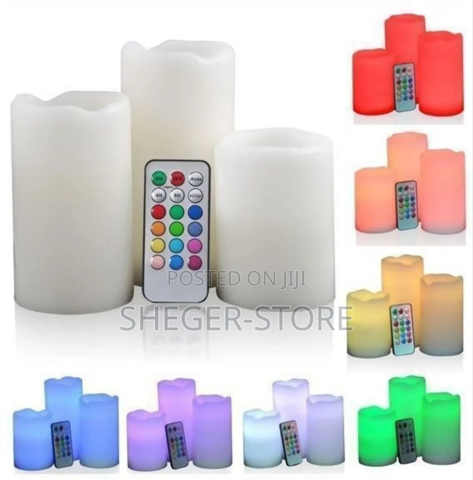 Lexury Color Changing Set of 3 Luma Candles