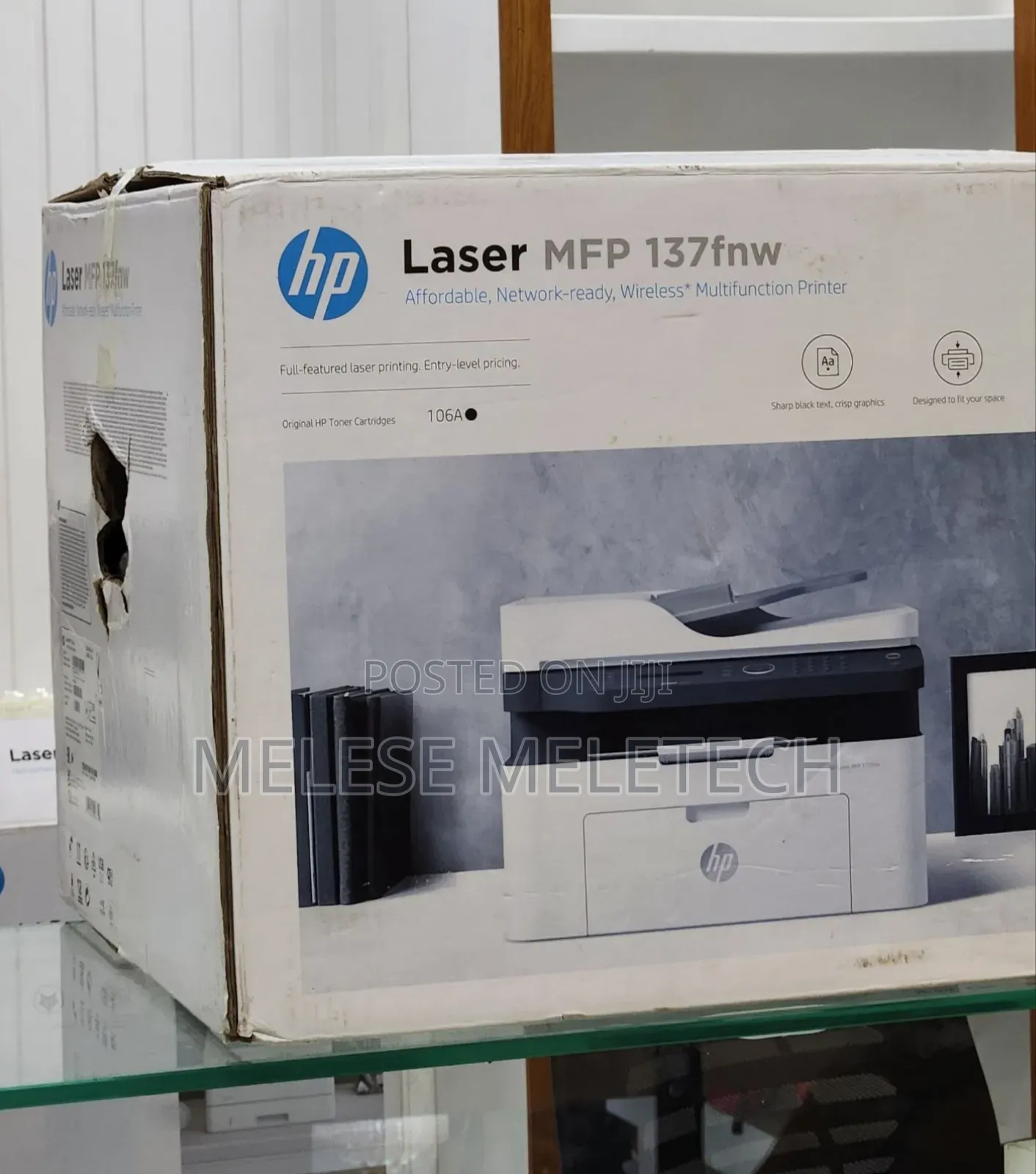New Hp Laser MPF 137fnp Printer