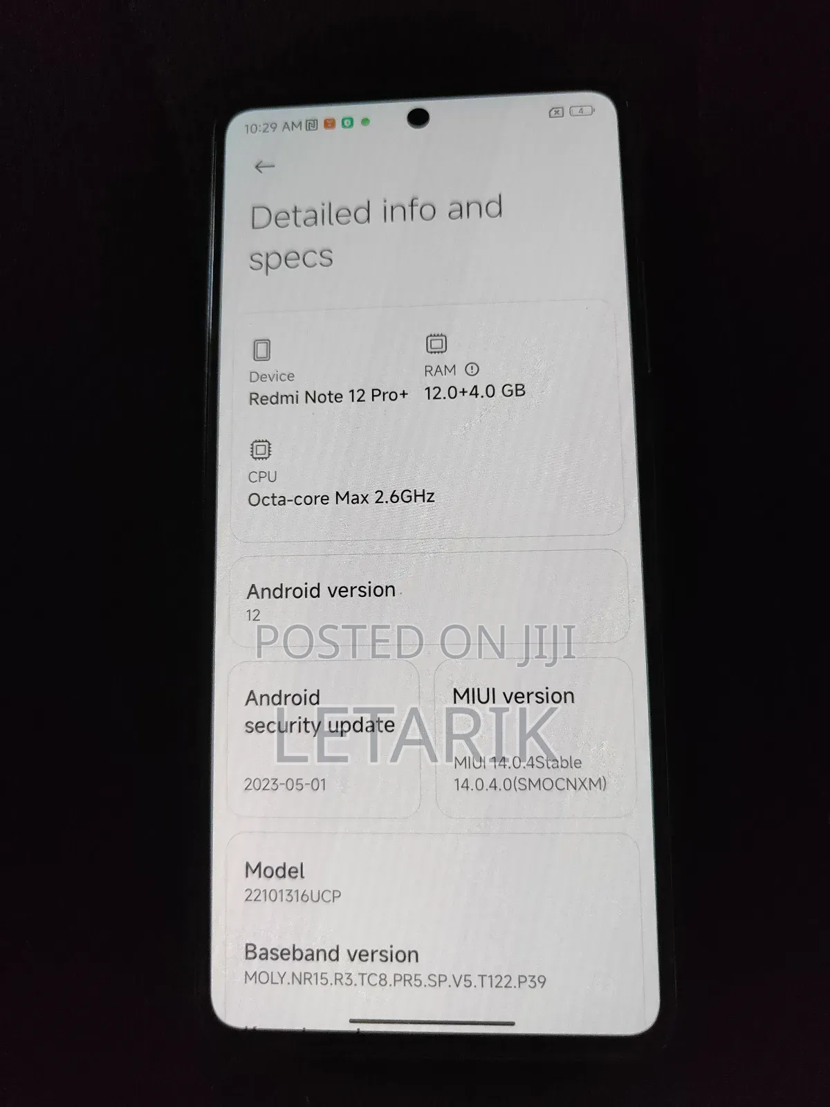 New Xiaomi Redmi Note 12 Pro+ 5G 256 GB White