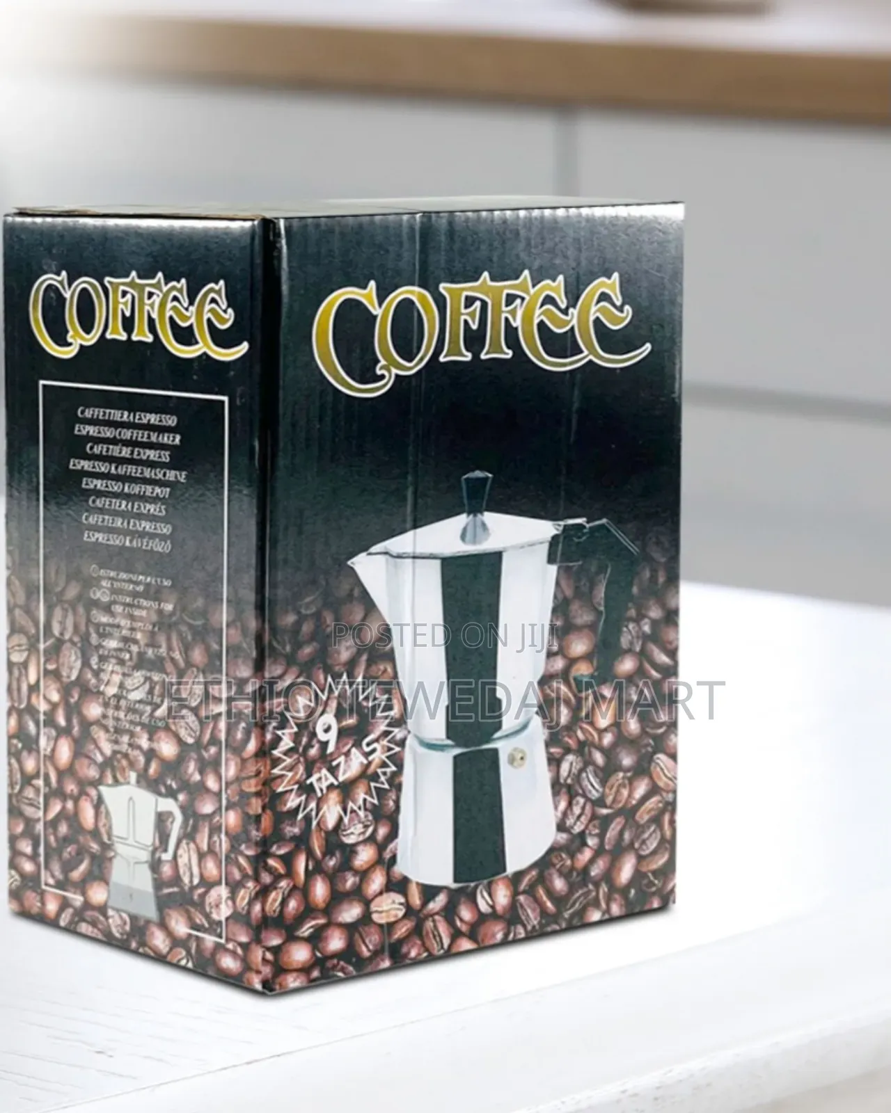 Moka Pot Espresso Coffee Maker 9 Cups