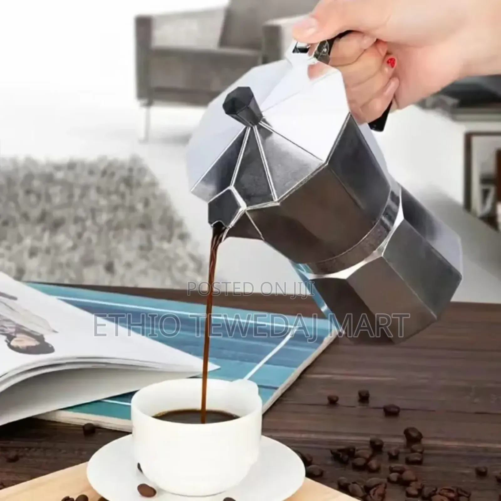 Moka Pot Espresso Coffee Maker 9 Cups