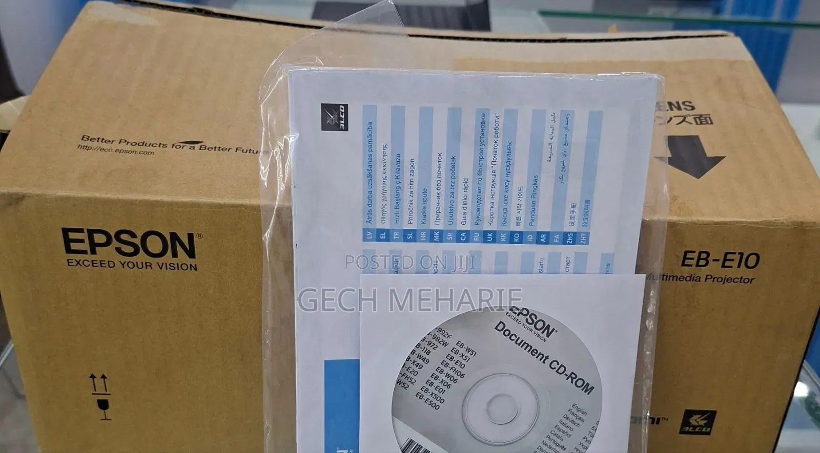 Brand New Epson Projector Model: Eb-E10 With Cartoon With Best Image