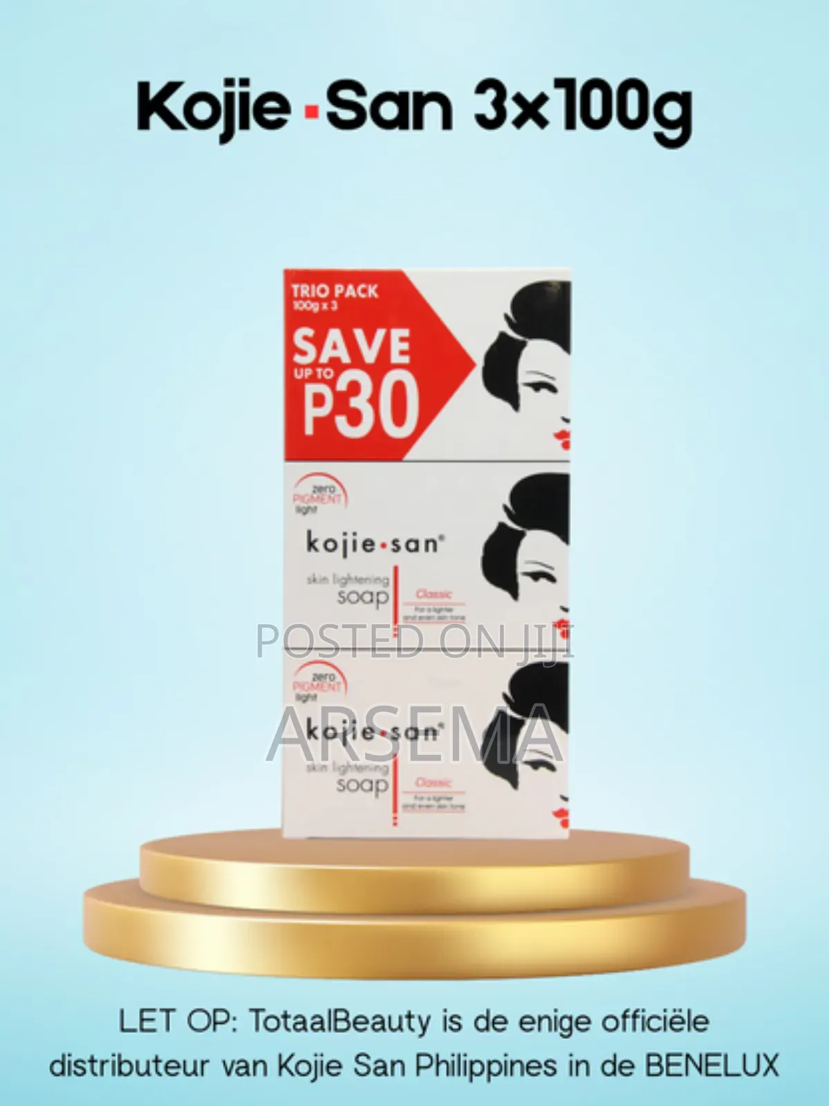 Kojie San Soap 3in1 Trio Pack