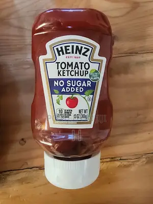 Heinz Tomato Ketchup With No Sugar Added, 368g