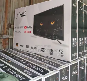 Flix Tv 43" Smart Android Tv New Arrival Double Glass