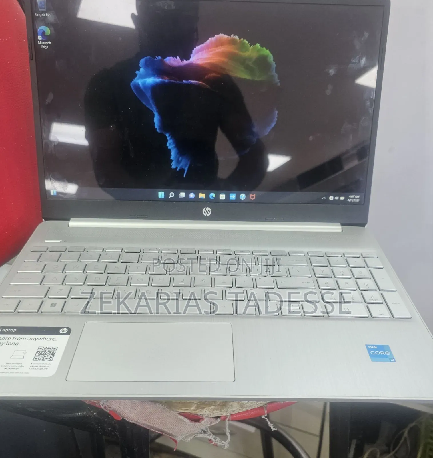 New Laptop HP 8GB Intel Core I3 SSD 256GB