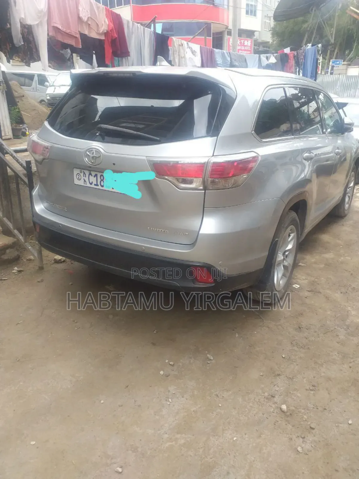 Toyota Highlander Limited V6 4x4 (3.5L 6cyl 6A) 2016 Silver