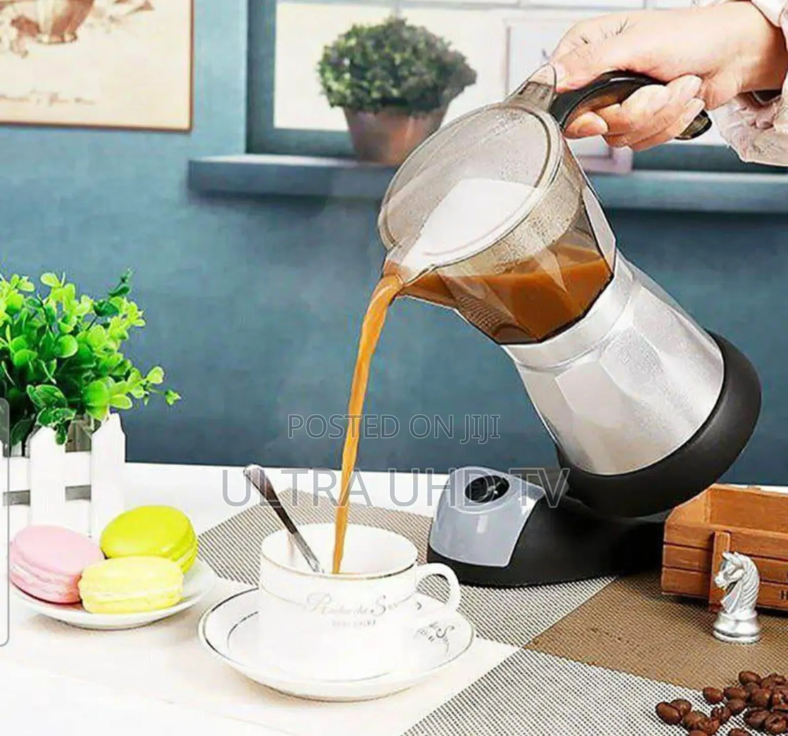 Electric Moka Pot. 6 ሰኒ 300ml, Is Approximately 6 Cups of Espresso.