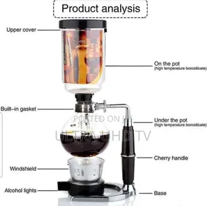 Japanese-Style Vacuum Siphon Coffee Maker. Product Deta