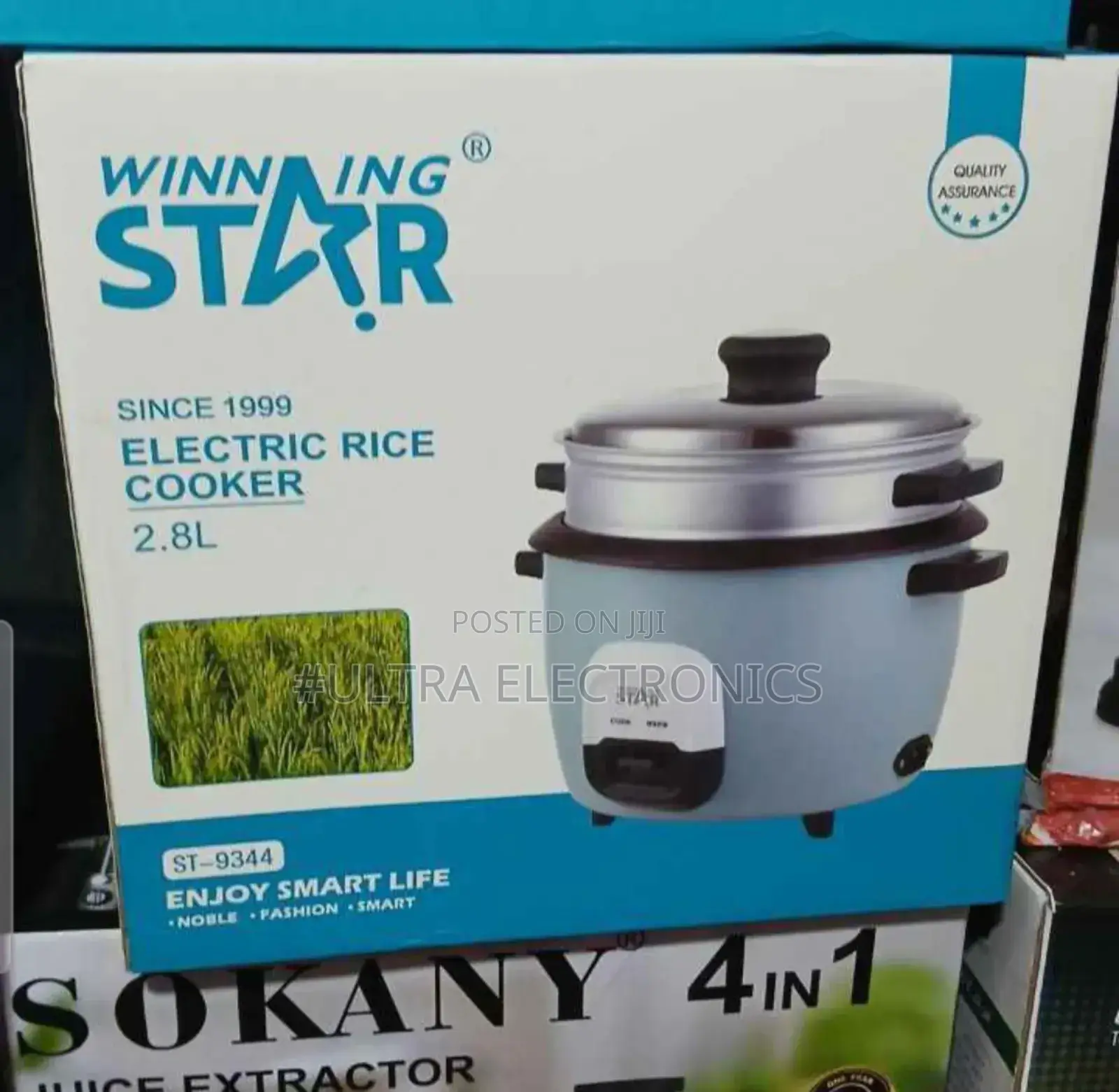Rice Cooker Winning Star Electric With a 2.8-Liter Capacity.