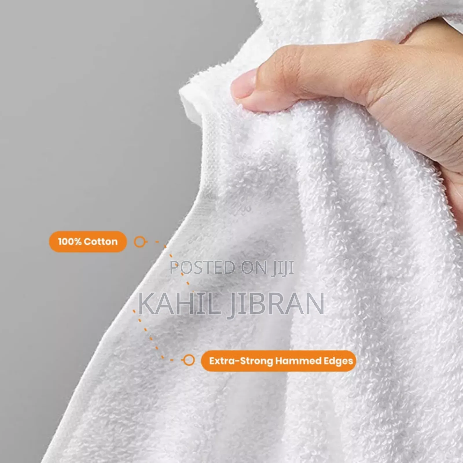 Bath Towels Extra Strong White Color 100% Cotton Hotels Towel