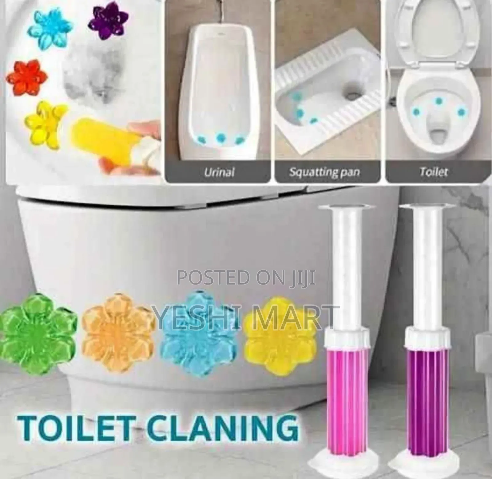 Floral Printed Toilet Cleaning Gel, Fragrant Toilet Deodorizing Gel