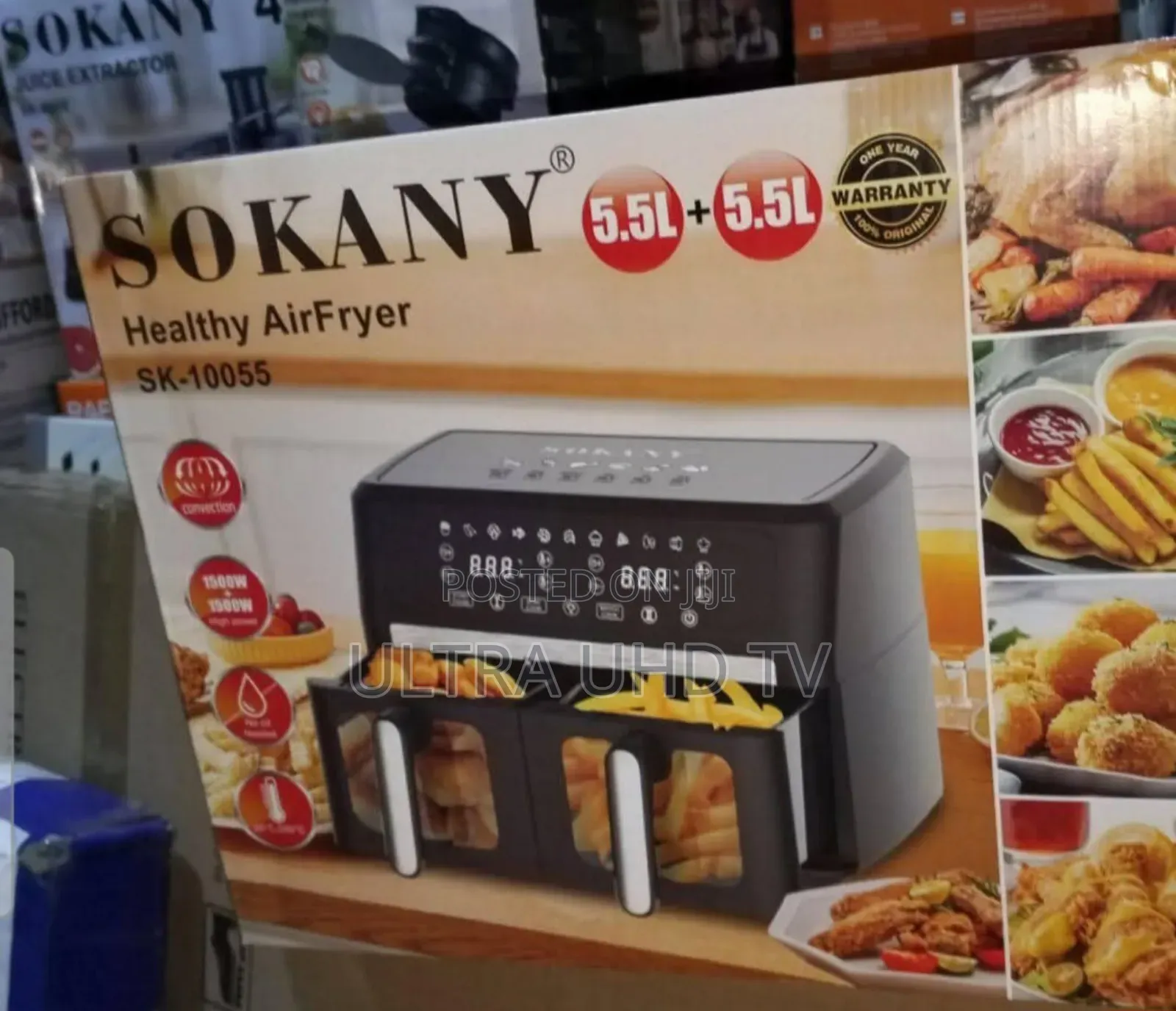 Air Fryer Sokany Healthy Air Fryer, Model Sk-10055.