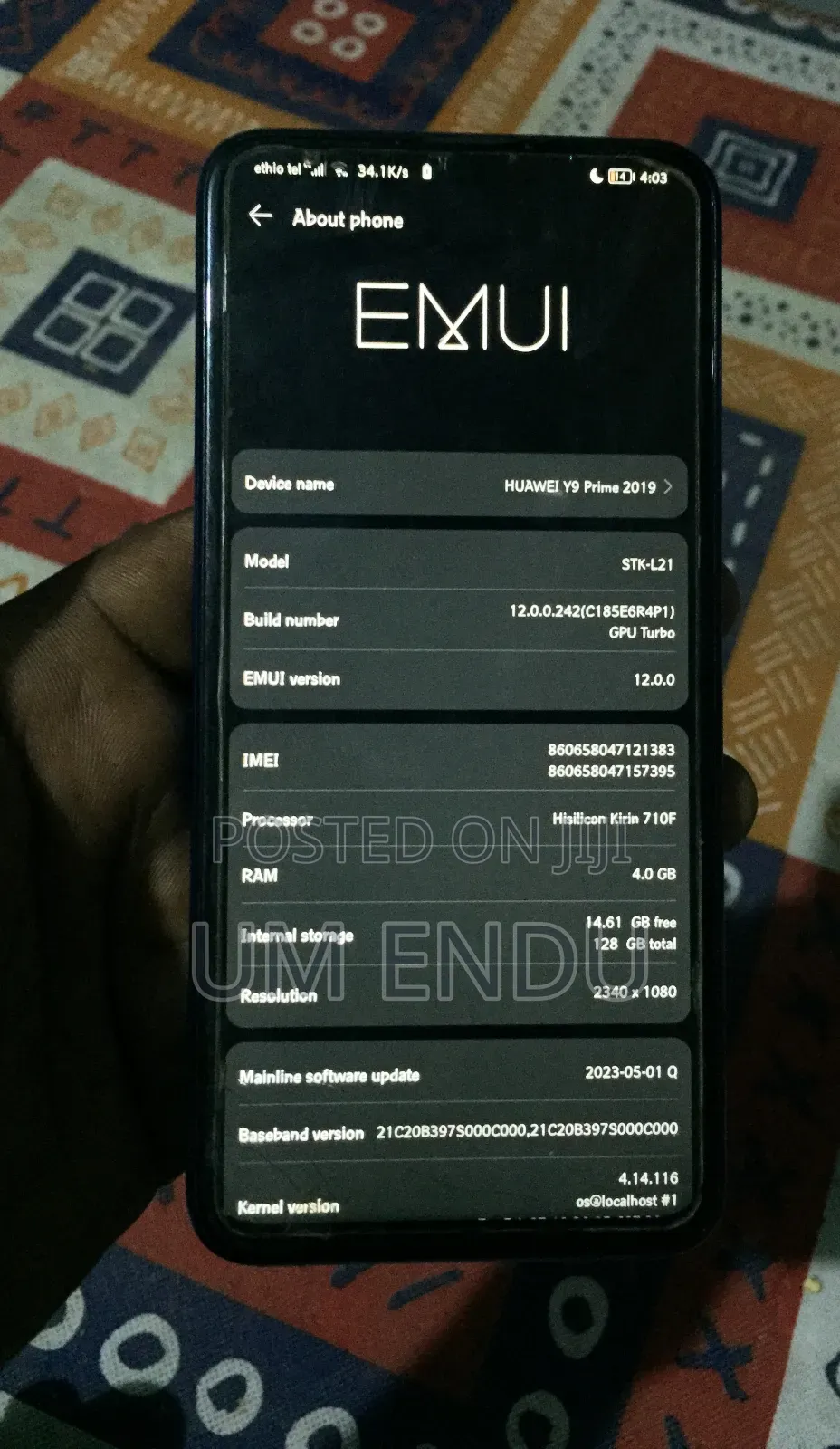 Huawei Y9 Prime 128 GB Blue