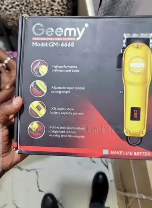 የፀጉር ማሽን Geemy Professional Hair Clipper, Model Gm-6668.