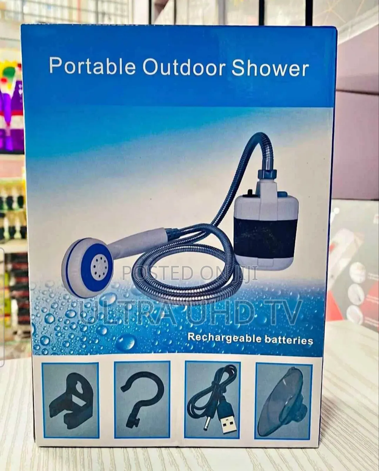 Portable Outdoor Shower Is Designed For Use While Camping, Hiking, Or