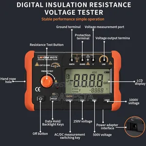 Victor Vc60b+ Digital Insulation Resistance Tester (1000v/20gω