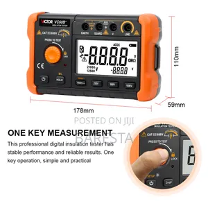 Victor Vc60b+ Digital Insulation Resistance Tester (1000v/20gω