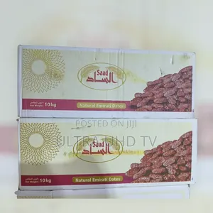 ቴምር Saad Natural Emirati Dates, Typically Sold in 10kg Cartons.