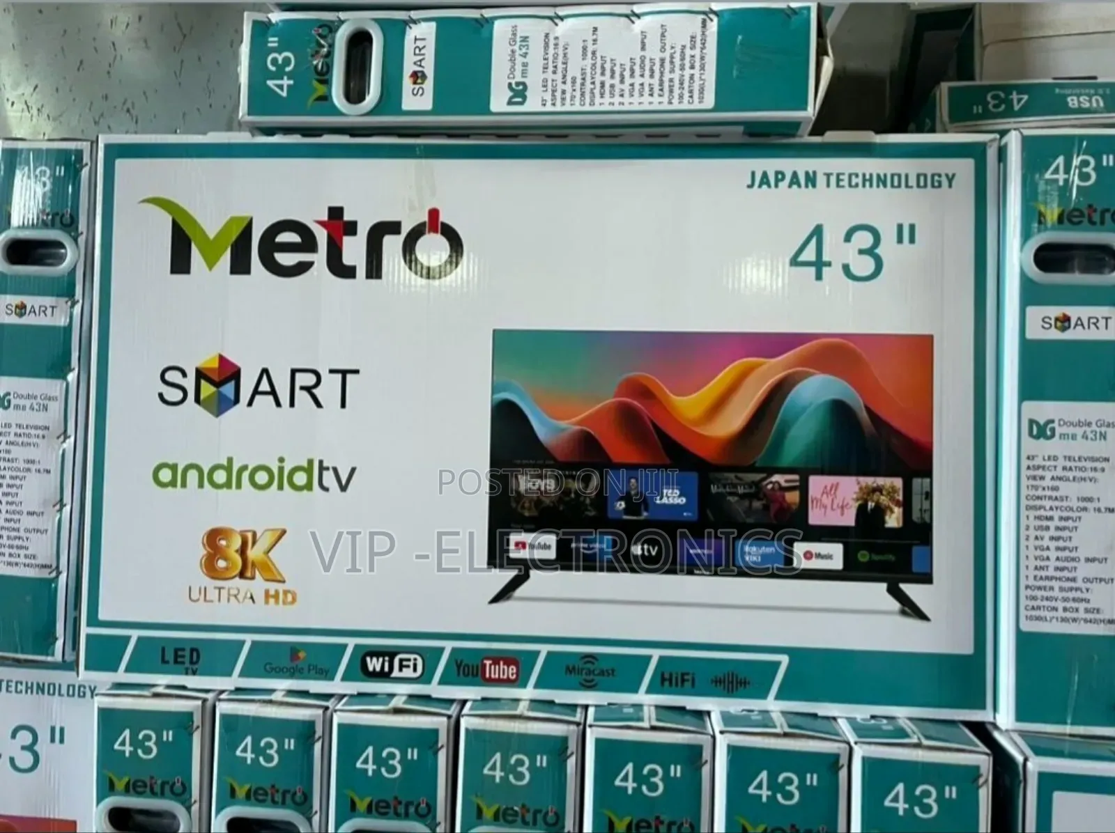 Metro 43 Inch Tv Smart Ultra Android New 2025 Model