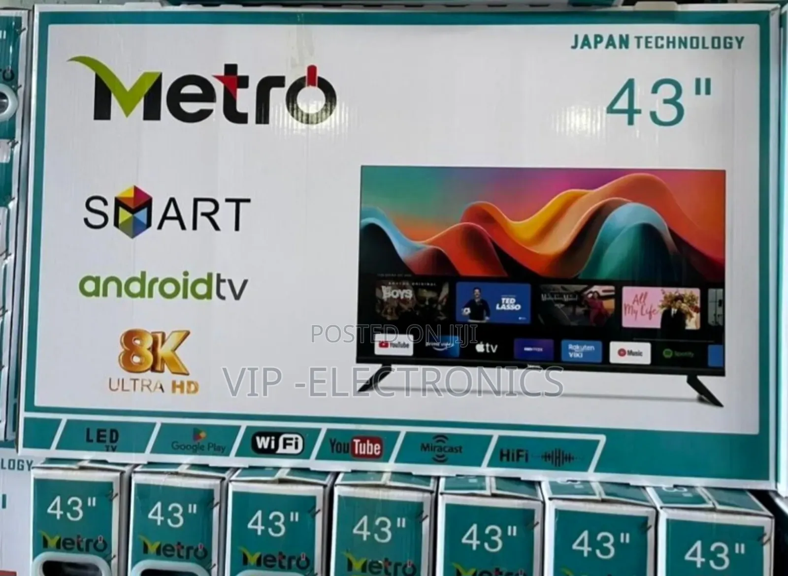 Metro 43 Inch Tv Smart Ultra Android New 2025 Model