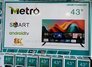 Metro 43 Inch Tv Smart Ultra Android New 2025 Model