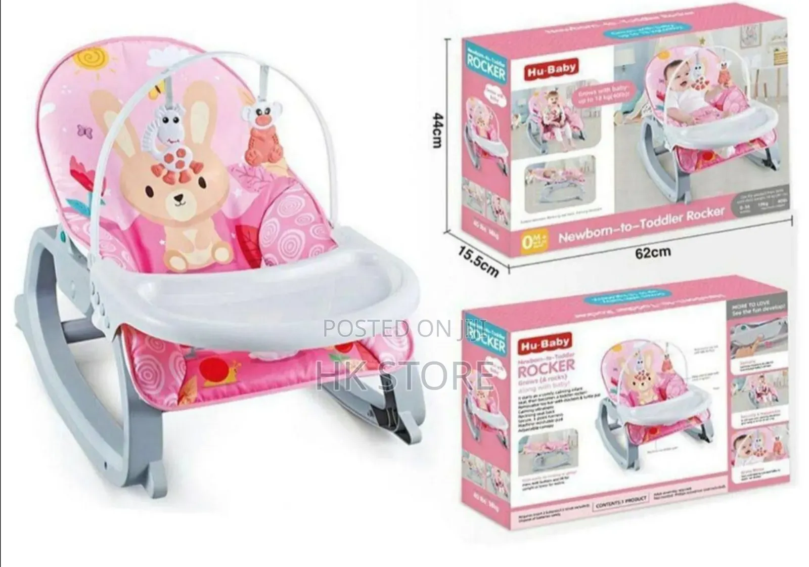 3 in 1 Newborn to Toddler Rocker