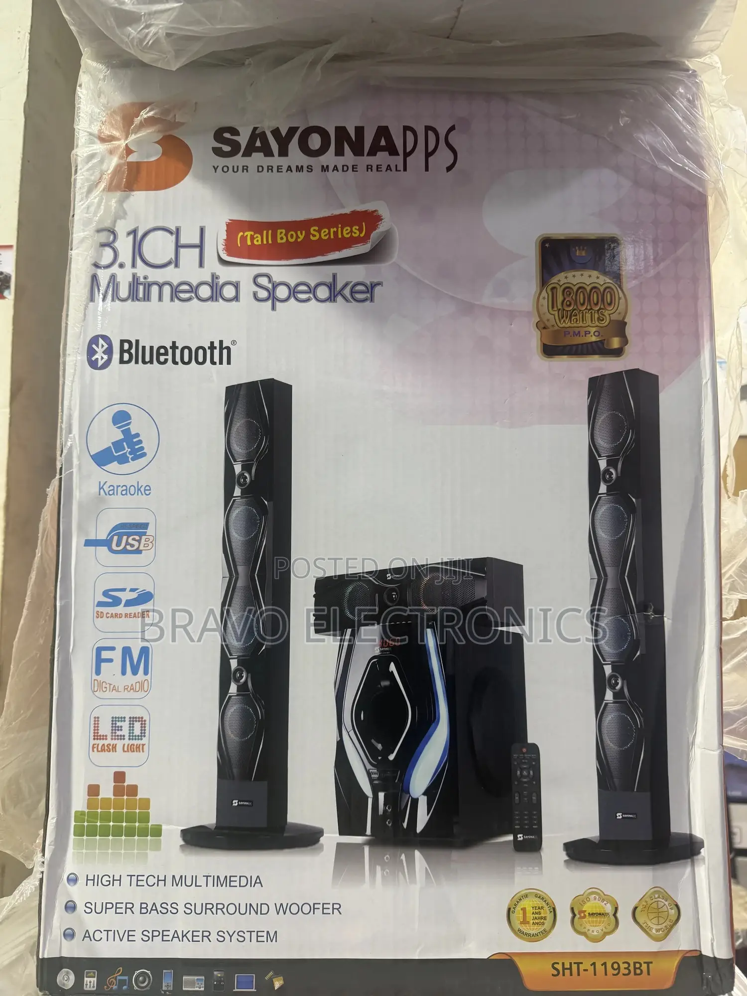 Sayona Home Theater – 18,000 Watts | Powerful Bass Clear Sound