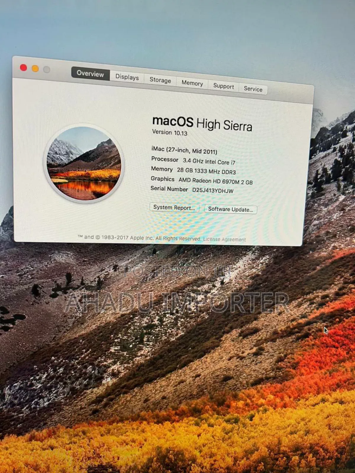 Desktop Computer Apple iMac 24GB SSD 4T