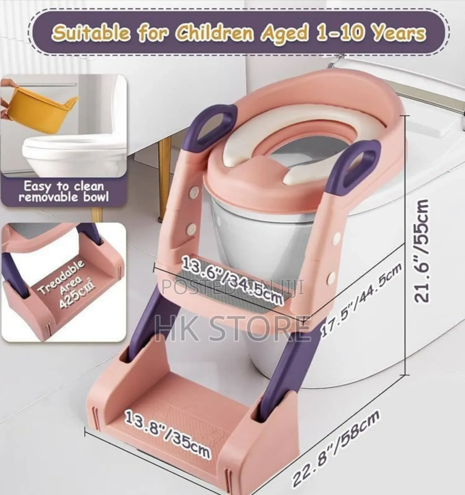 3-in-1 Kids Potty Training Ladder