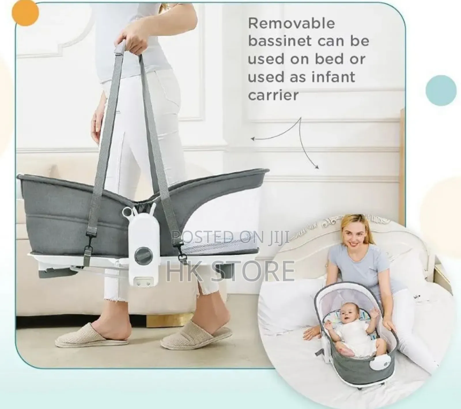 Mastela 6-in-1 Multi-Functional Baby Bassinet