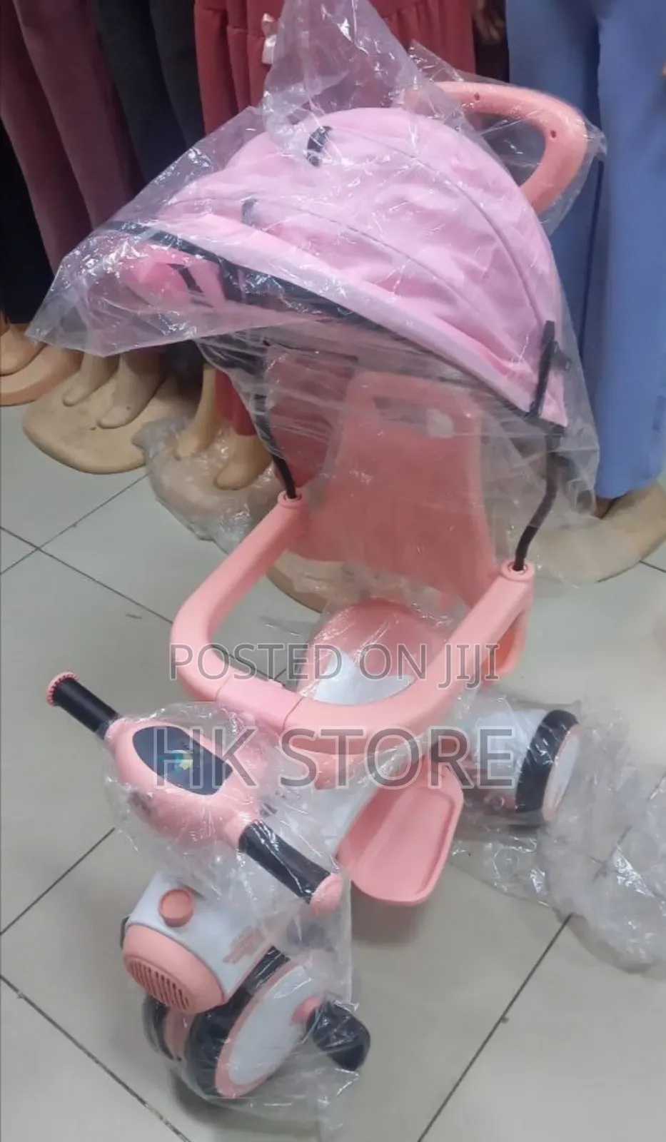 Baby Musical Tricycle With Parent Handle