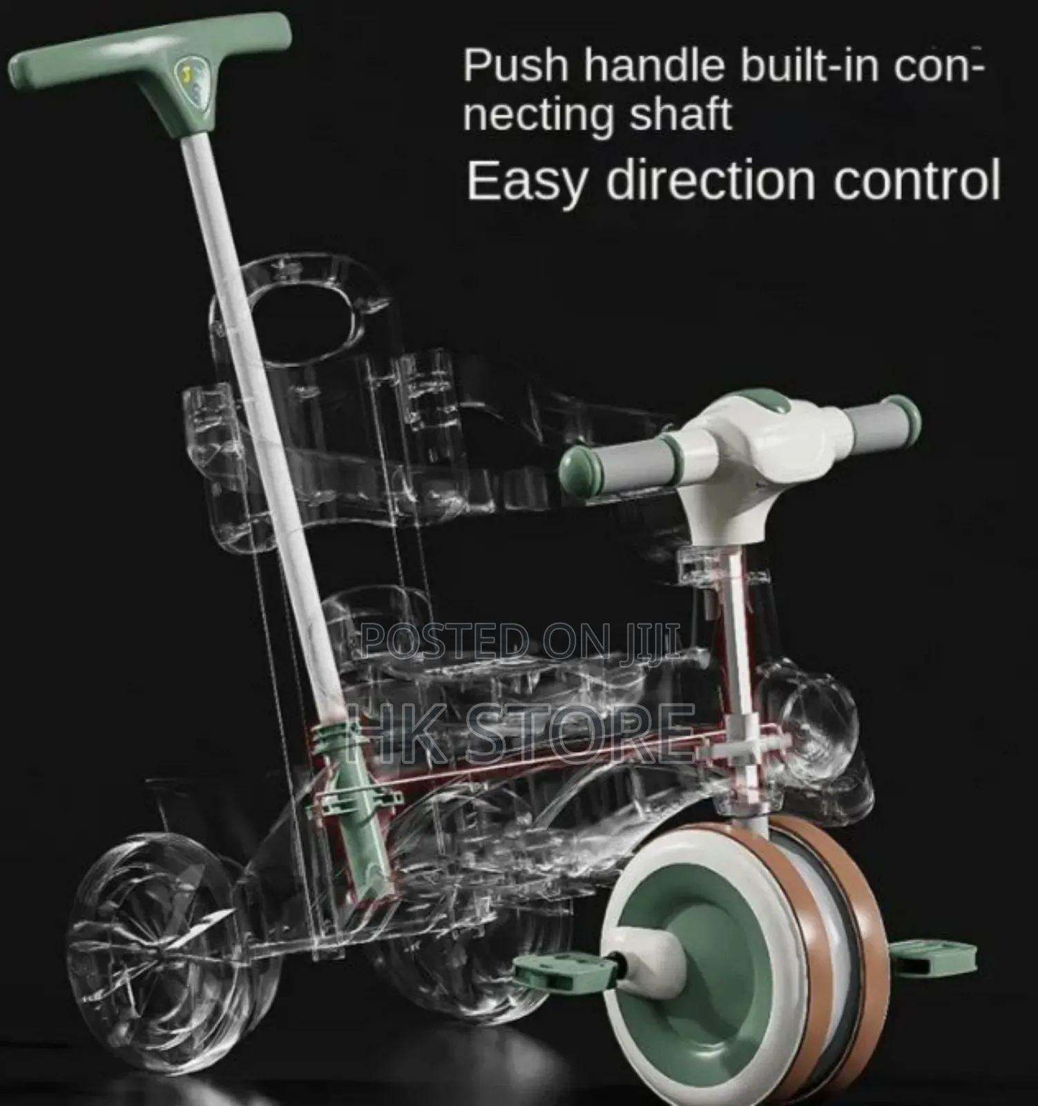 Baby Musical Tricycle With Parent Handle