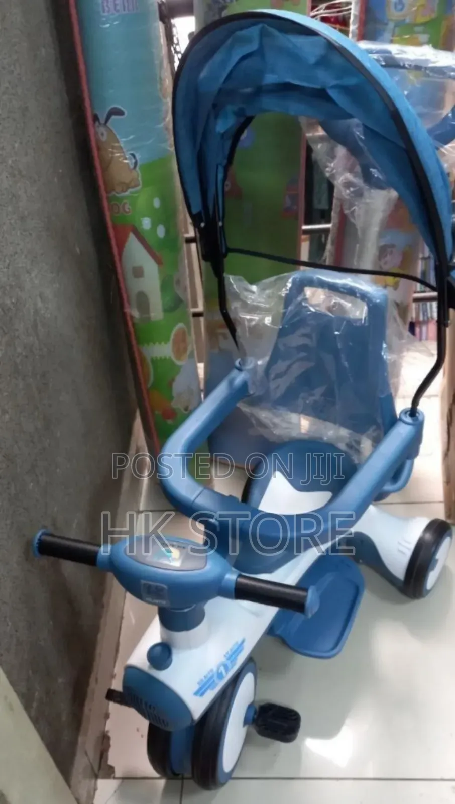 Baby Musical Tricycle With Parent Handle