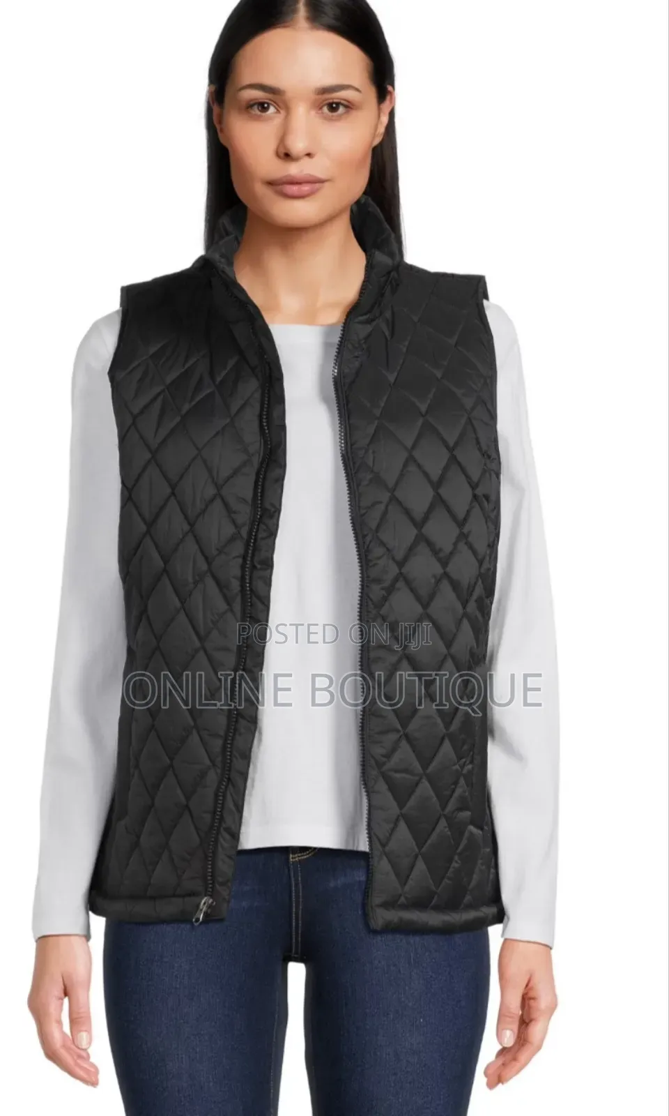 Black Side Wool Vest