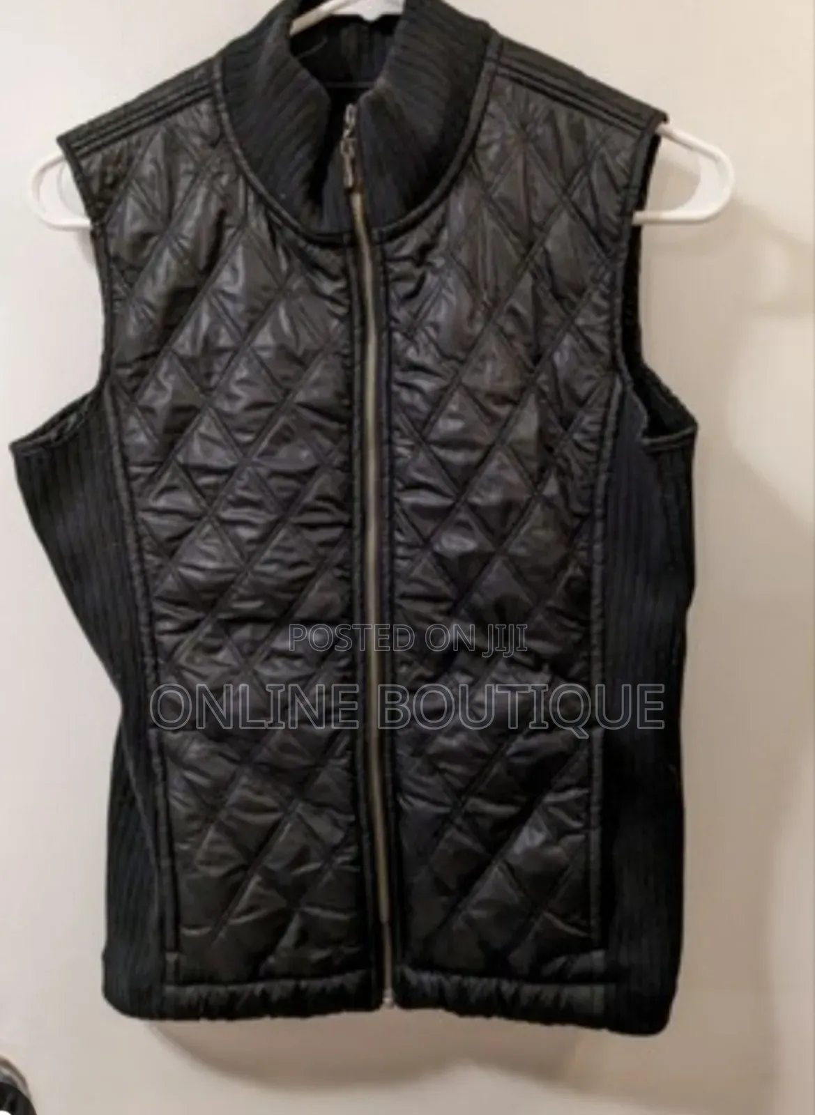 Black Side Wool Vest