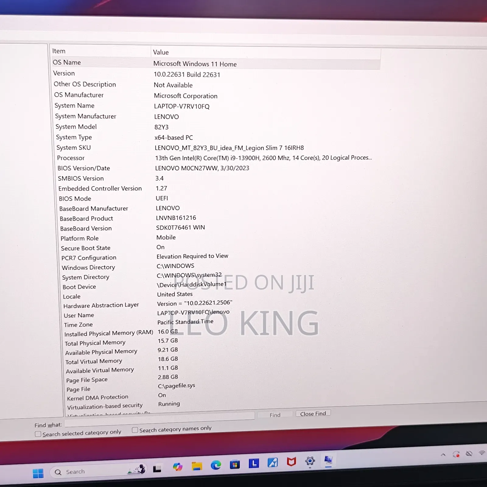 New Lenovo Legion Y7000P IRX9 Gaming Laptop 16GB Intel Core I9 SSD 1T