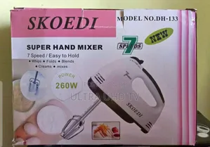 Mixer Skoedi Super Hand Mixer (Model No. Dh-133).Power: 260 Watts.