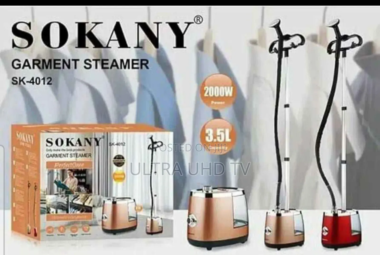 Steamer Garment Steamer Image Is the Sokany Sk-4012. Key Features