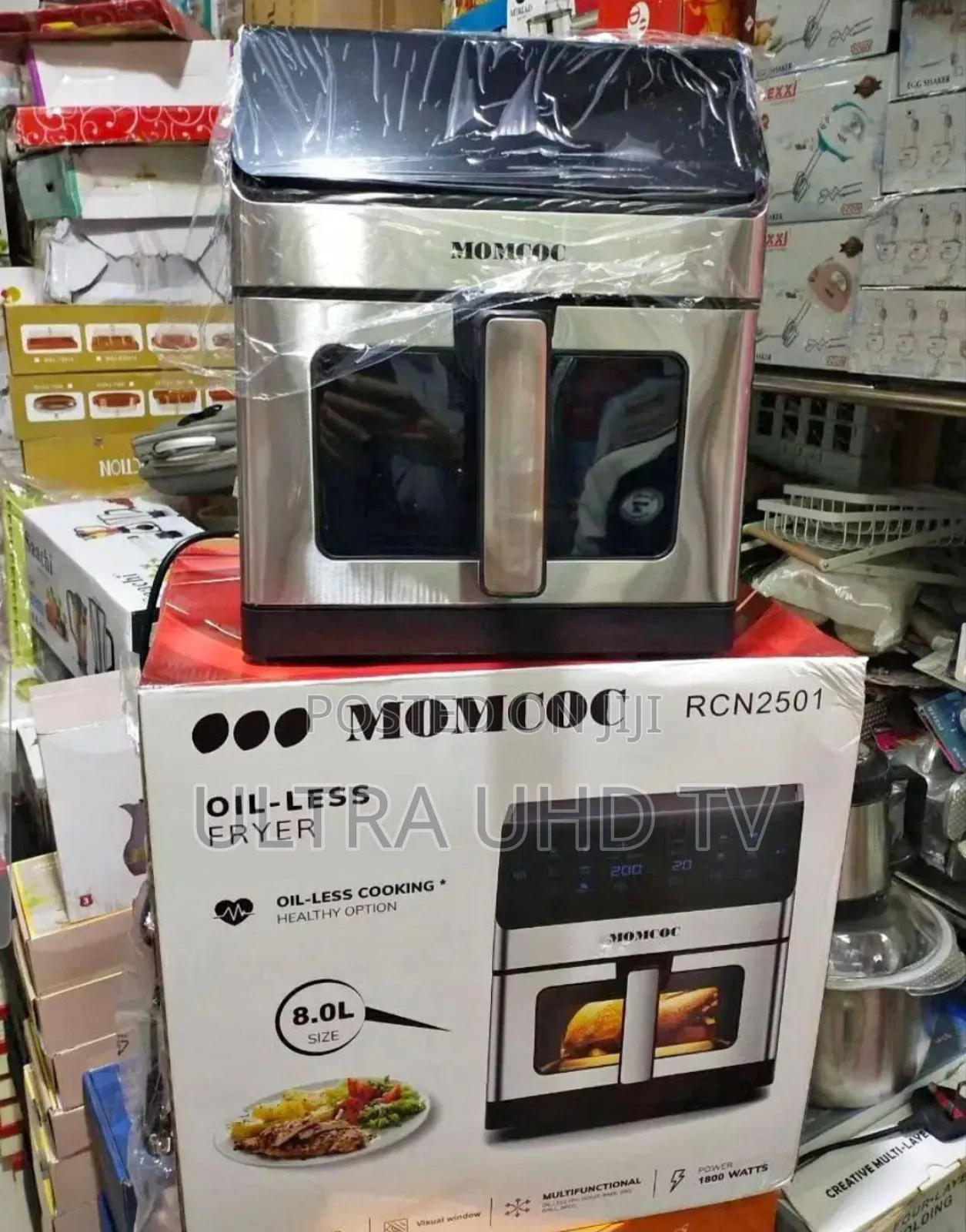 Air Fryer Momcoc Rcn2501 Oil-Less Fryer.Features Capacity: 8.0 Liters